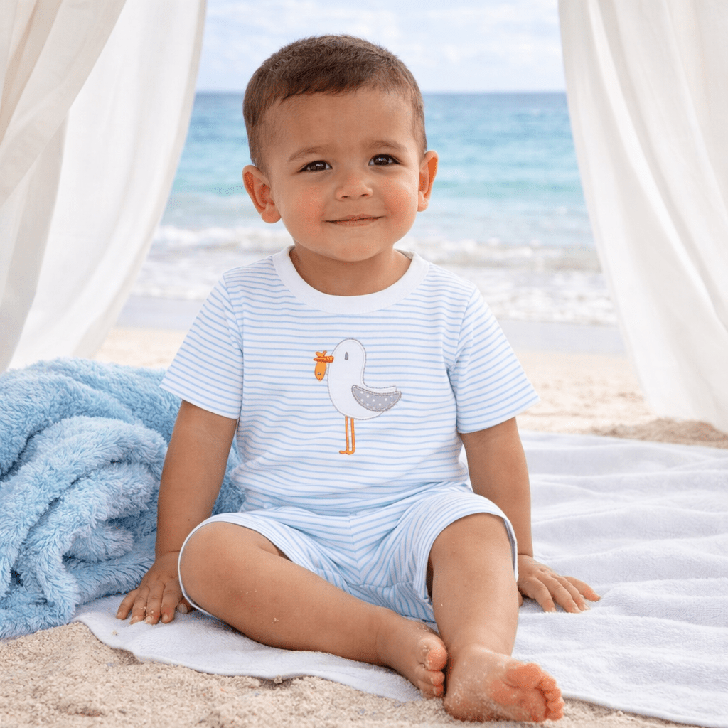 Seabird Shores Applique Short Pajamas - Magnolia BabyShort Pajamas