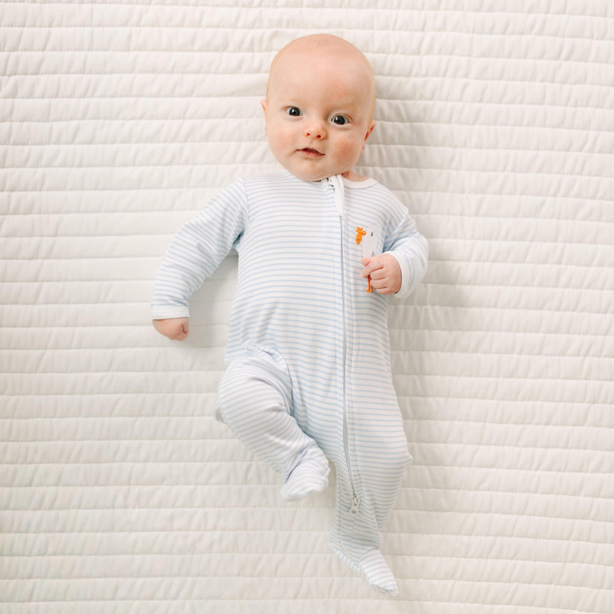 Seabird Shores Applique Zip Footie - Magnolia BabyFootie