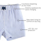Seersucker Swim Trunks - Blue Periwinkle Stripe - Magnolia BabySwim Trunks