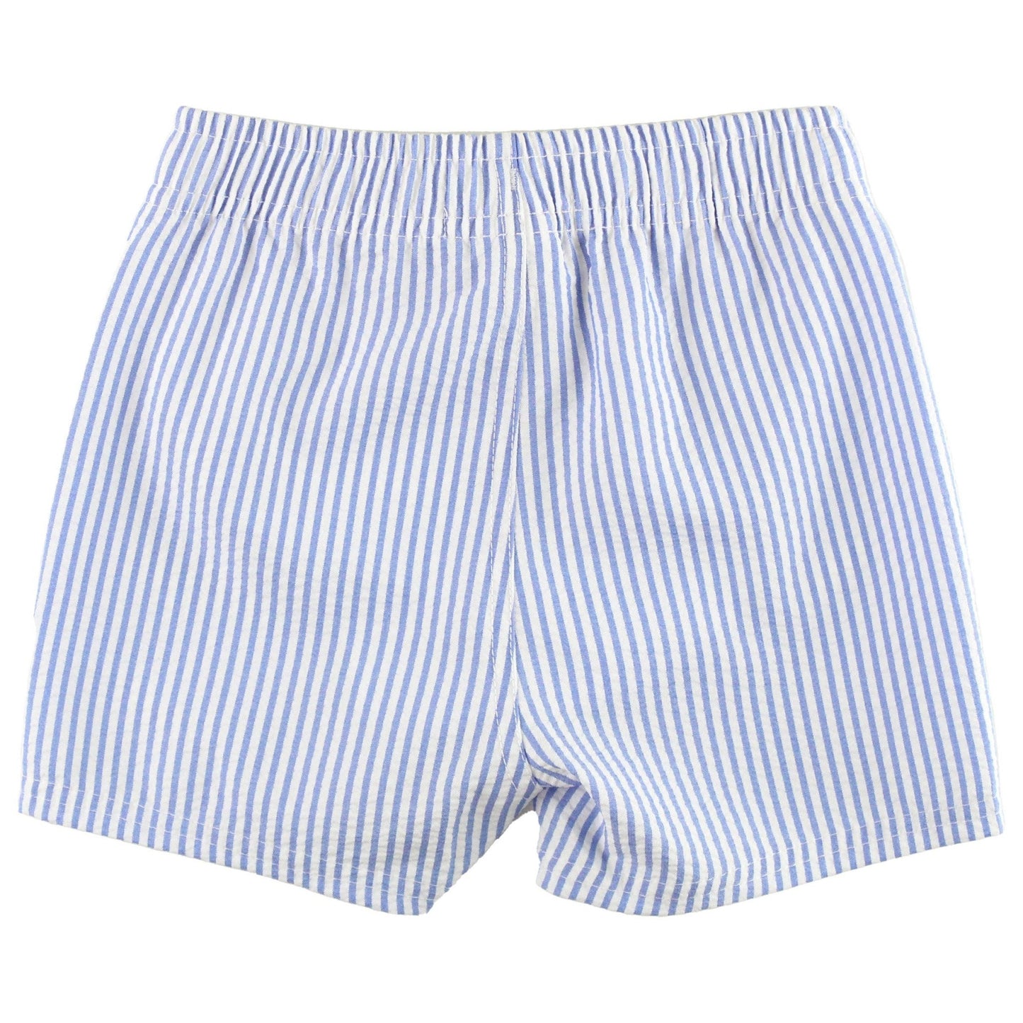 Seersucker Swim Trunks - Blue Periwinkle Stripe - Magnolia BabySwim Trunks
