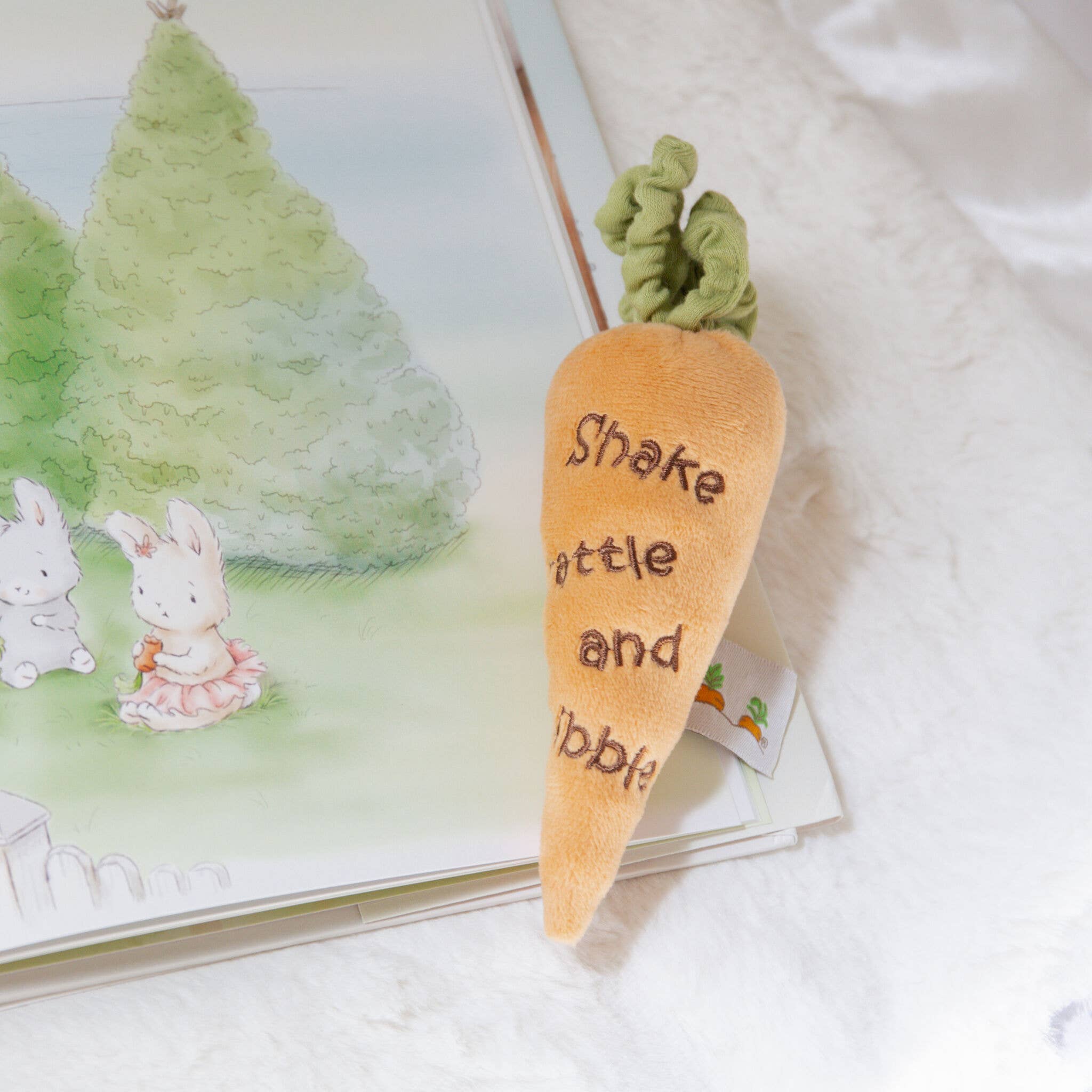 Shake, Rattle, and Nibble Carrot Rattle - Magnolia BabyRattle