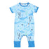 Shark! Print Short Sleeve Playsuit - Magnolia BabyPlaysuit