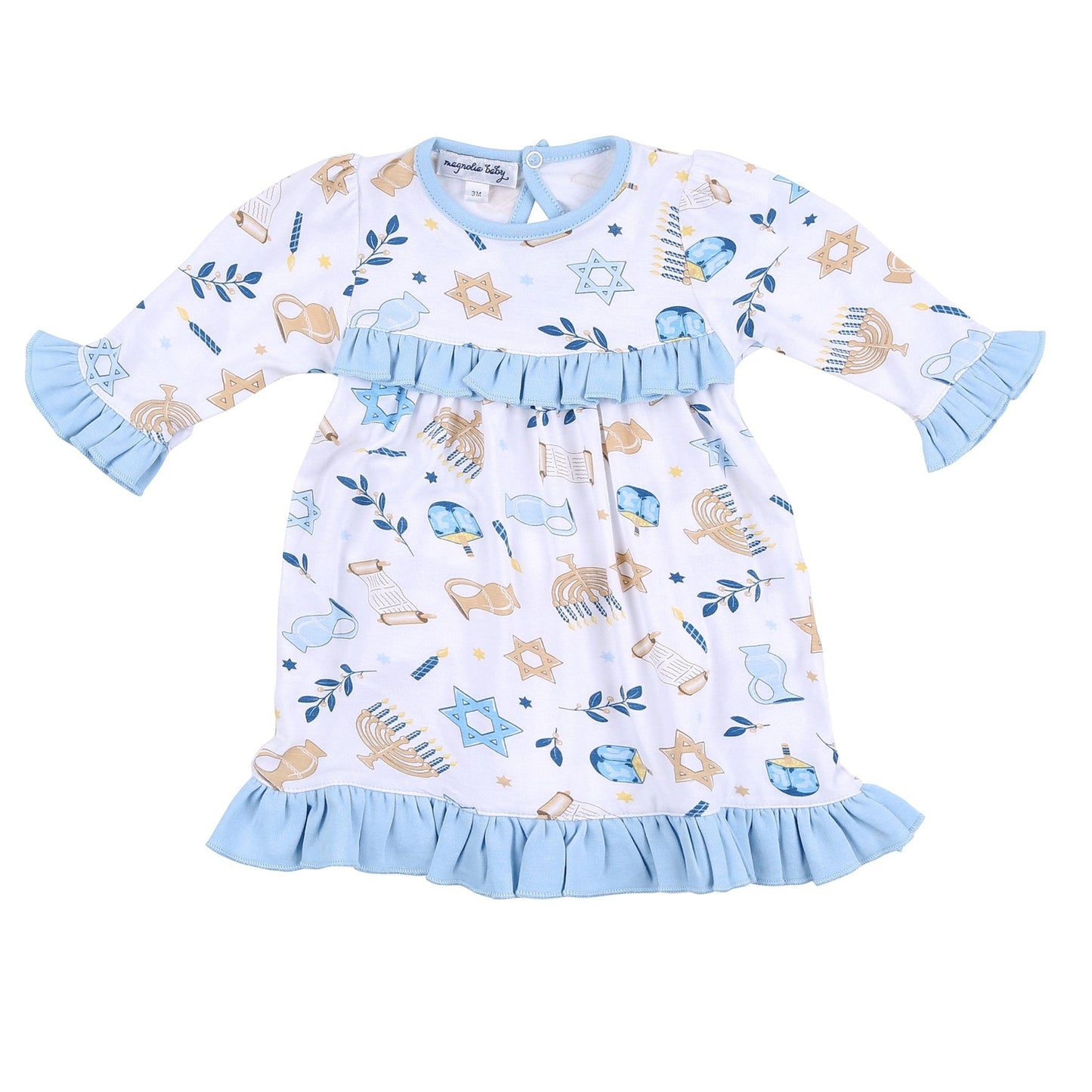 Shine Bright Ruffle Long Sleeve Dress - Magnolia BabyDress