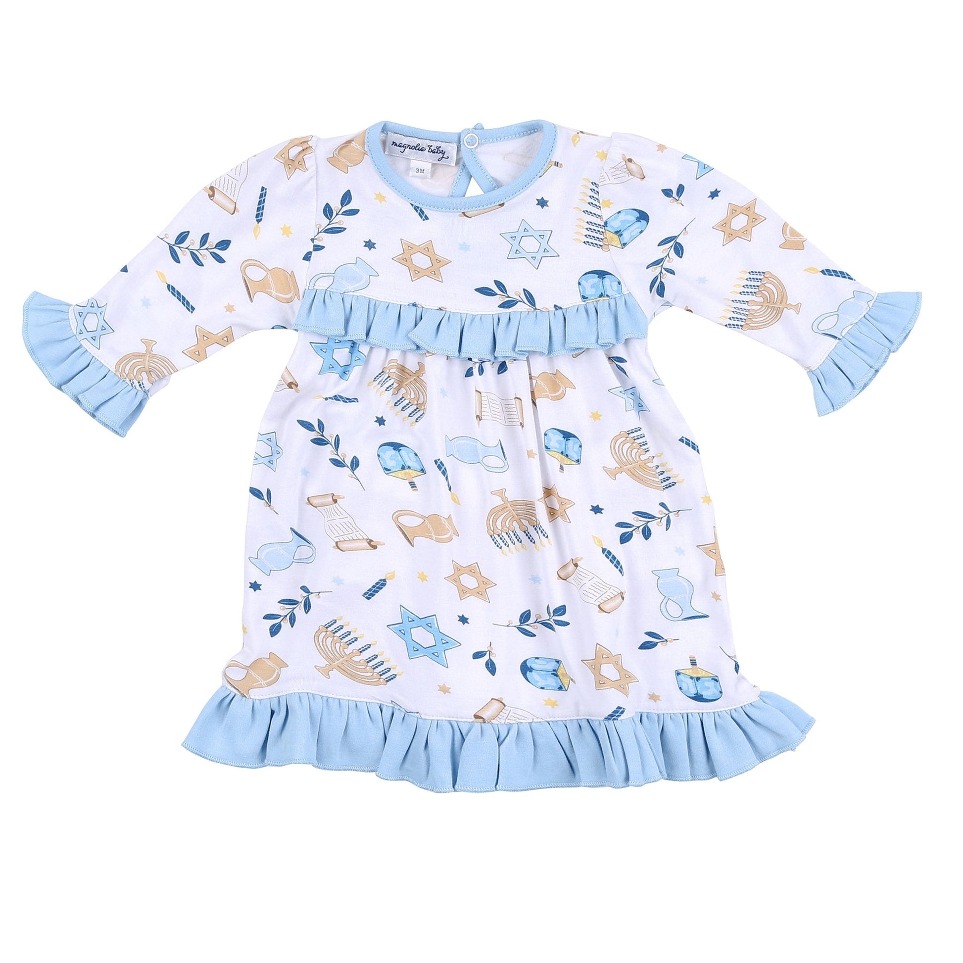 Shine Bright Ruffle Long Sleeve Dress - Magnolia BabyDress
