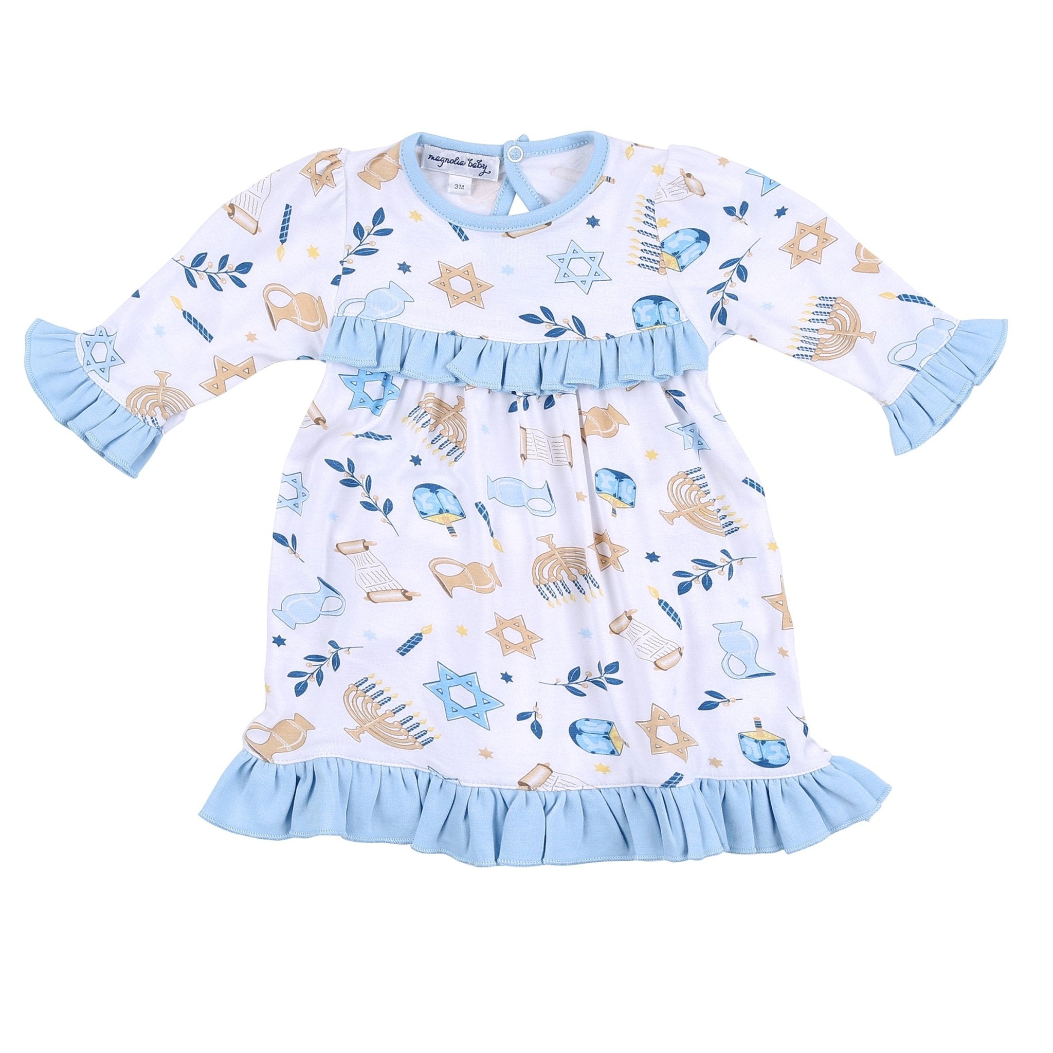 Shine Bright Ruffle Long Sleeve Dress - Magnolia BabyDress