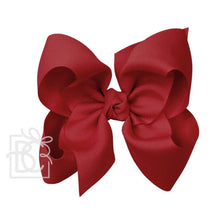  Signature Bow on Alligator Clip - Cranberry - Magnolia BabyBow