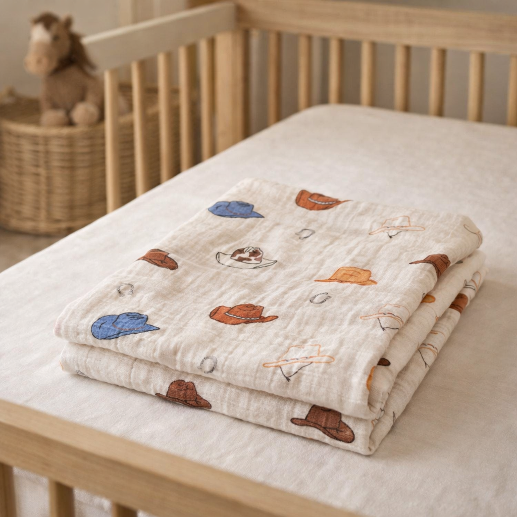 Western Muslin Swaddle Blanket