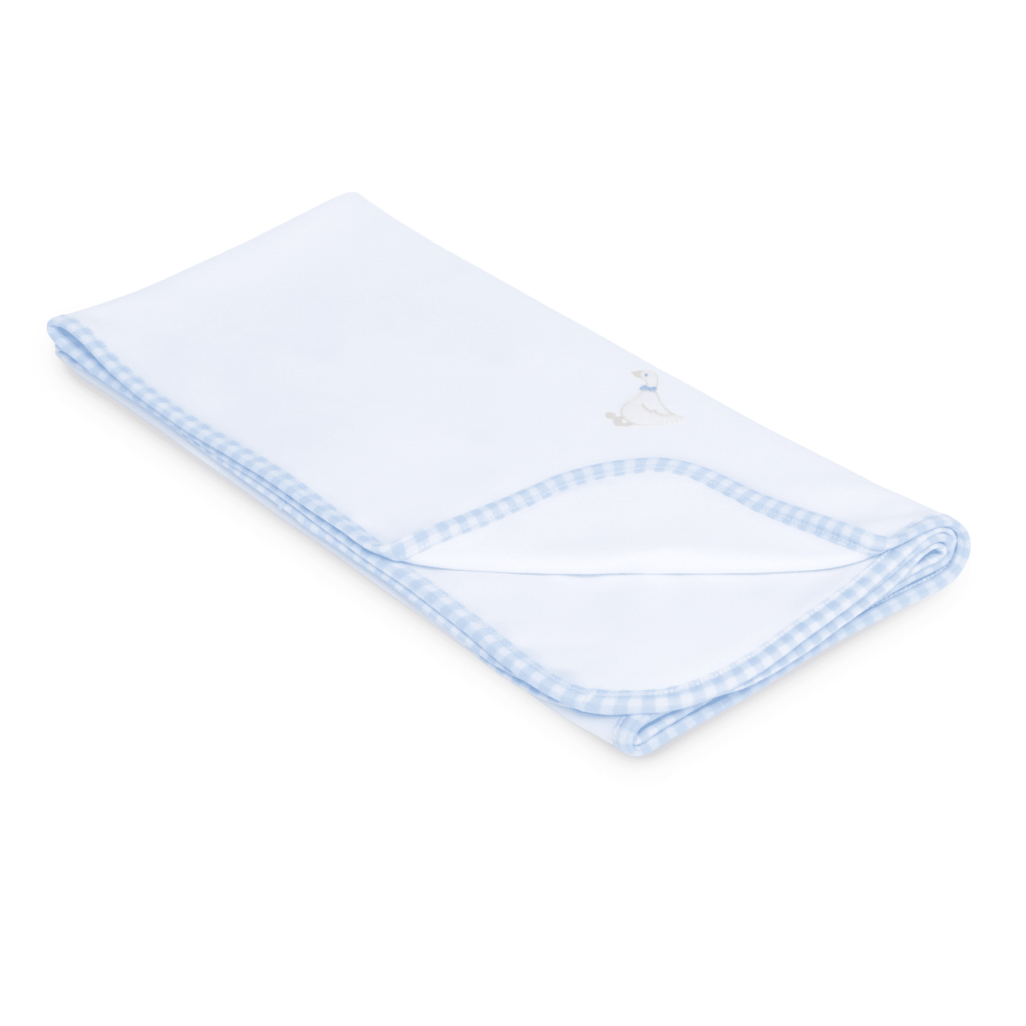 Silly Goose Burp Cloth - Light Blue - Magnolia BabyBurp Cloth
