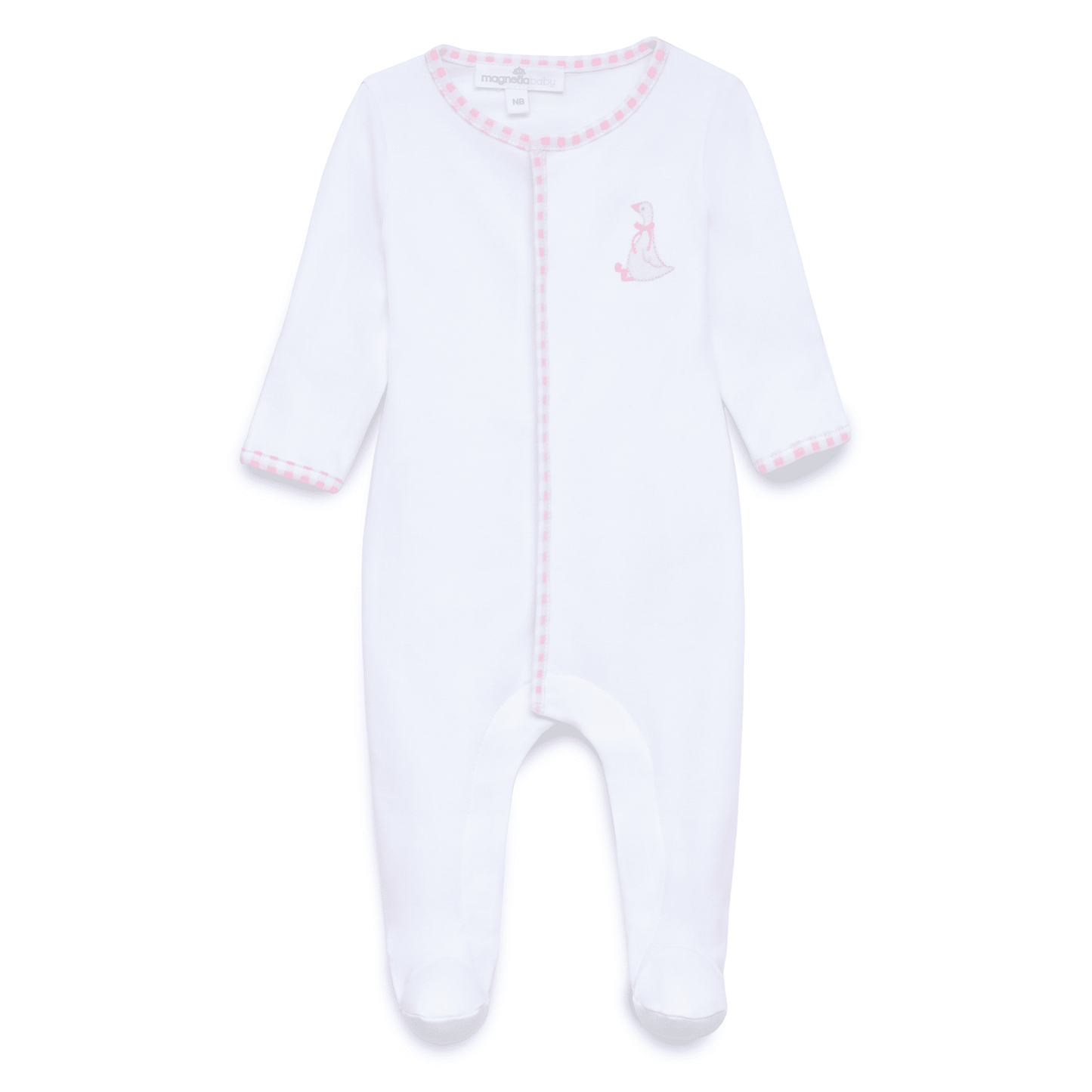 Silly Goose Footie - Pink - Magnolia BabyFootie