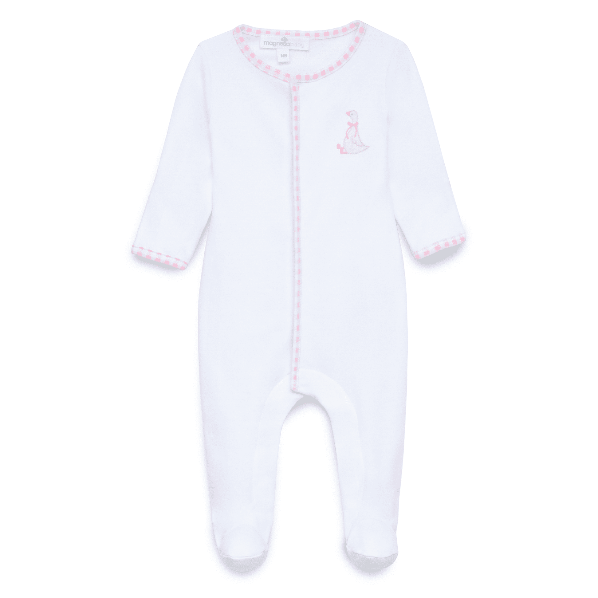 Silly Goose Footie - Pink - Magnolia BabyFootie