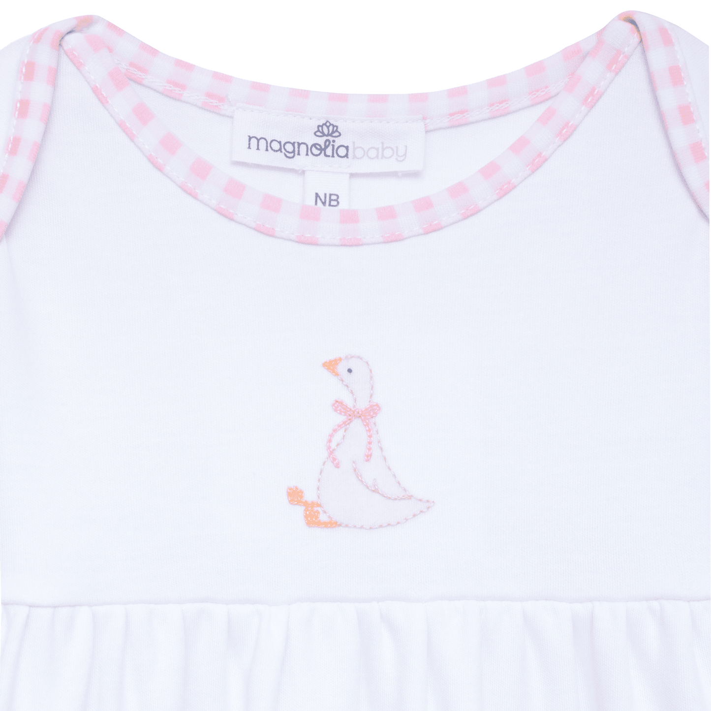 Silly Goose Gathered Gown - Pink - Magnolia BabyGown