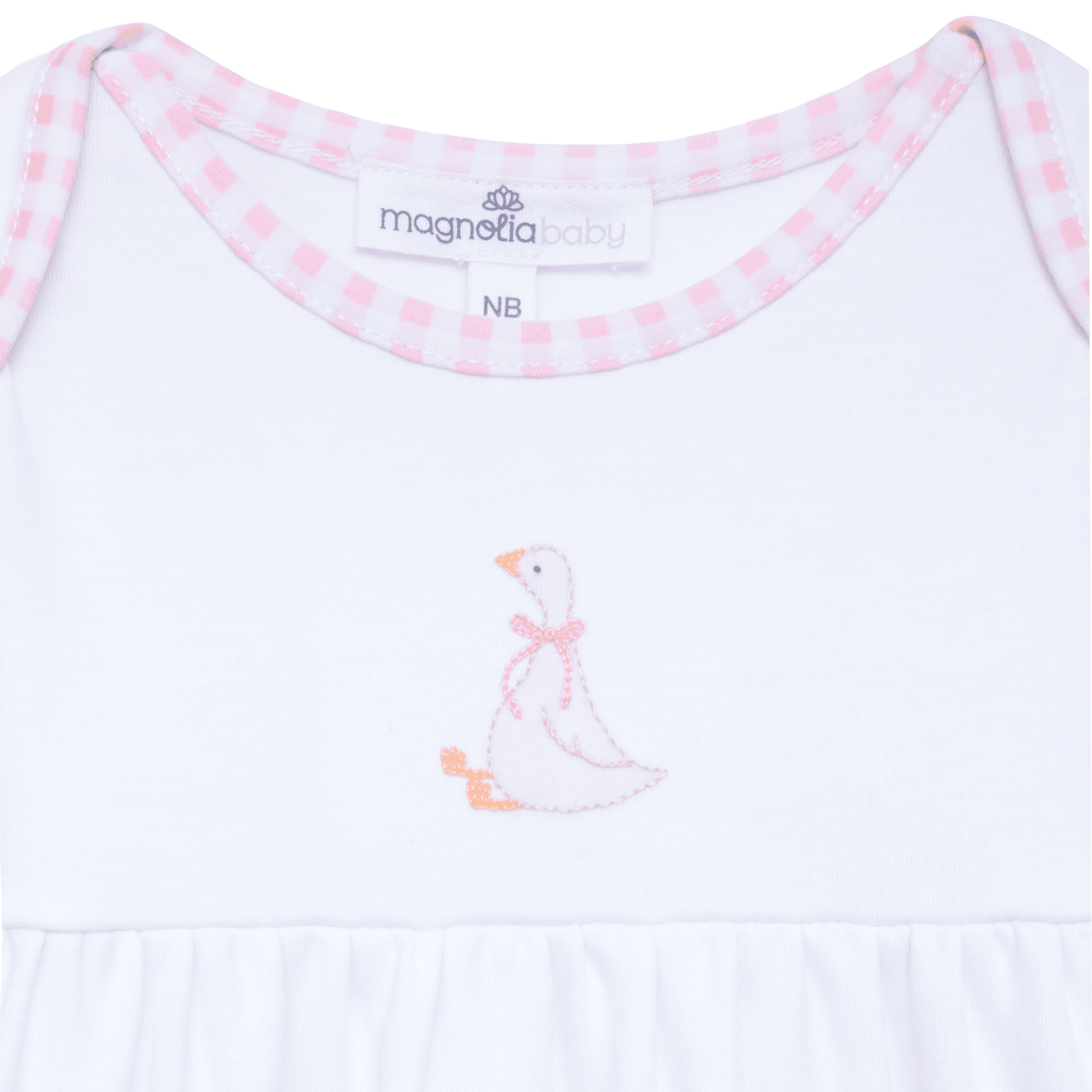 Silly Goose Gathered Gown - Pink - Magnolia BabyGown