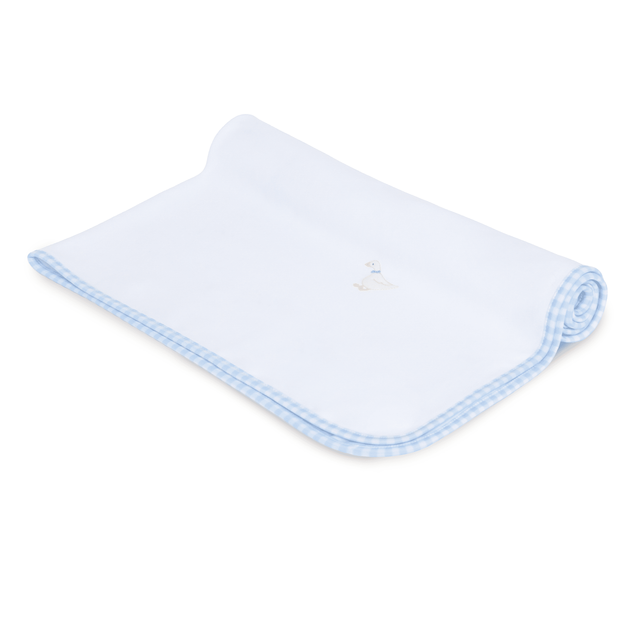 Silly Goose Receiving Blanket - Light Blue - Magnolia BabyReceiving Blanket