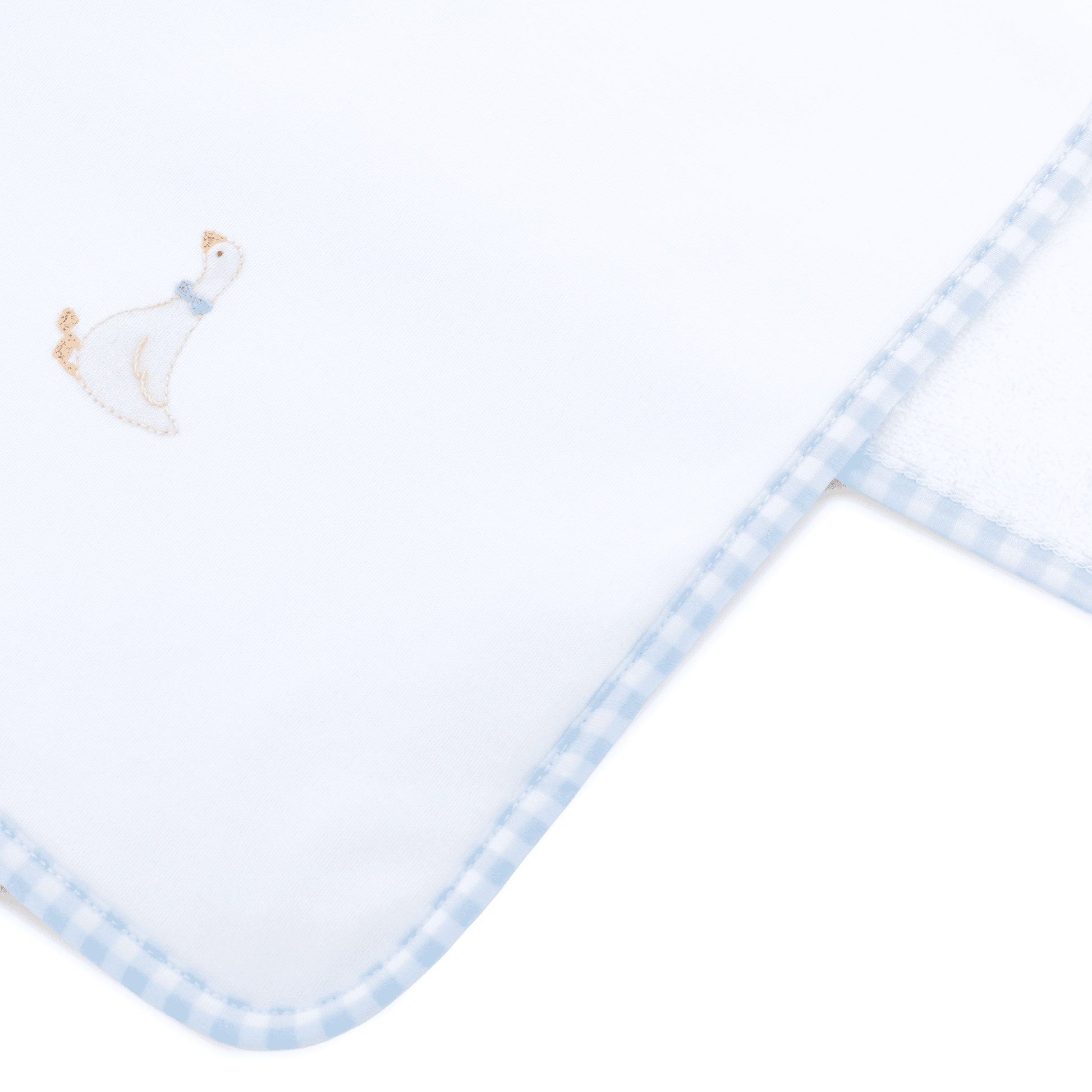 Silly Goose Receiving Blanket - Light Blue - Magnolia BabyReceiving Blanket
