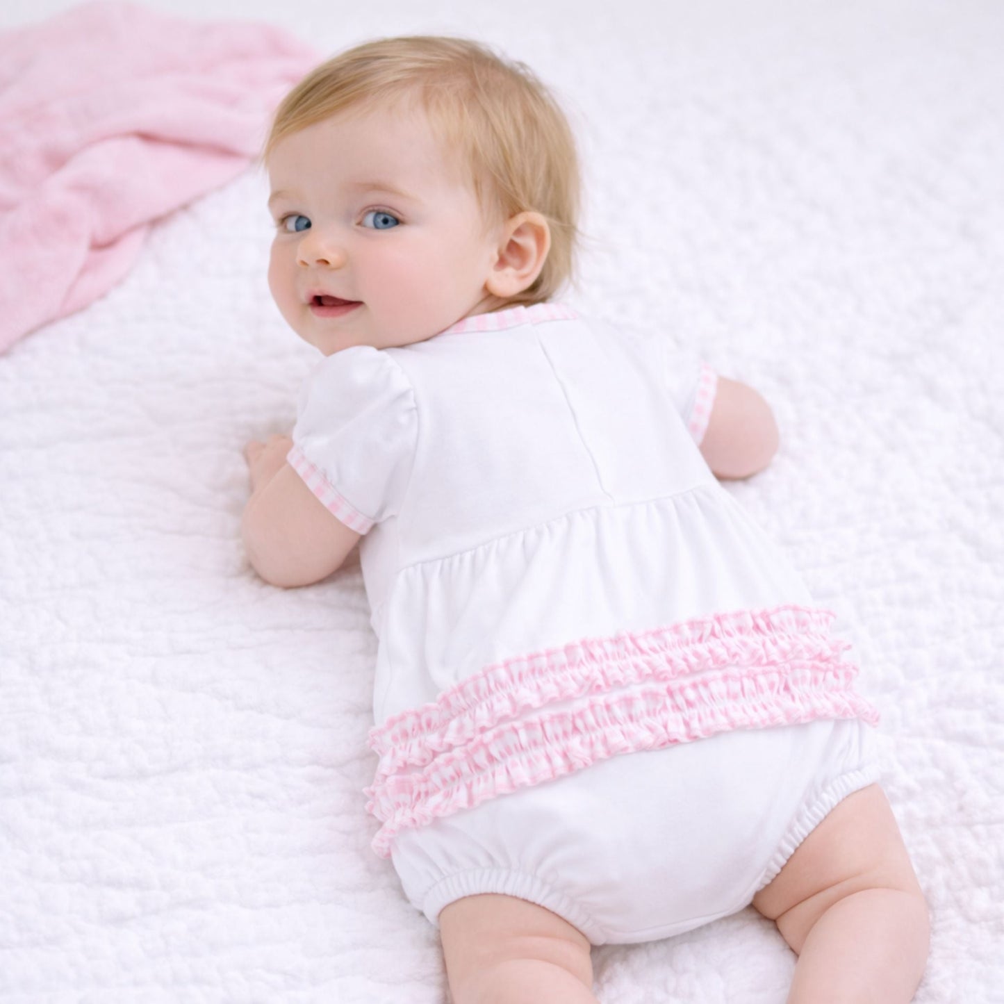 Silly Goose Ruffle Bubble - Pink - Magnolia BabyBubble