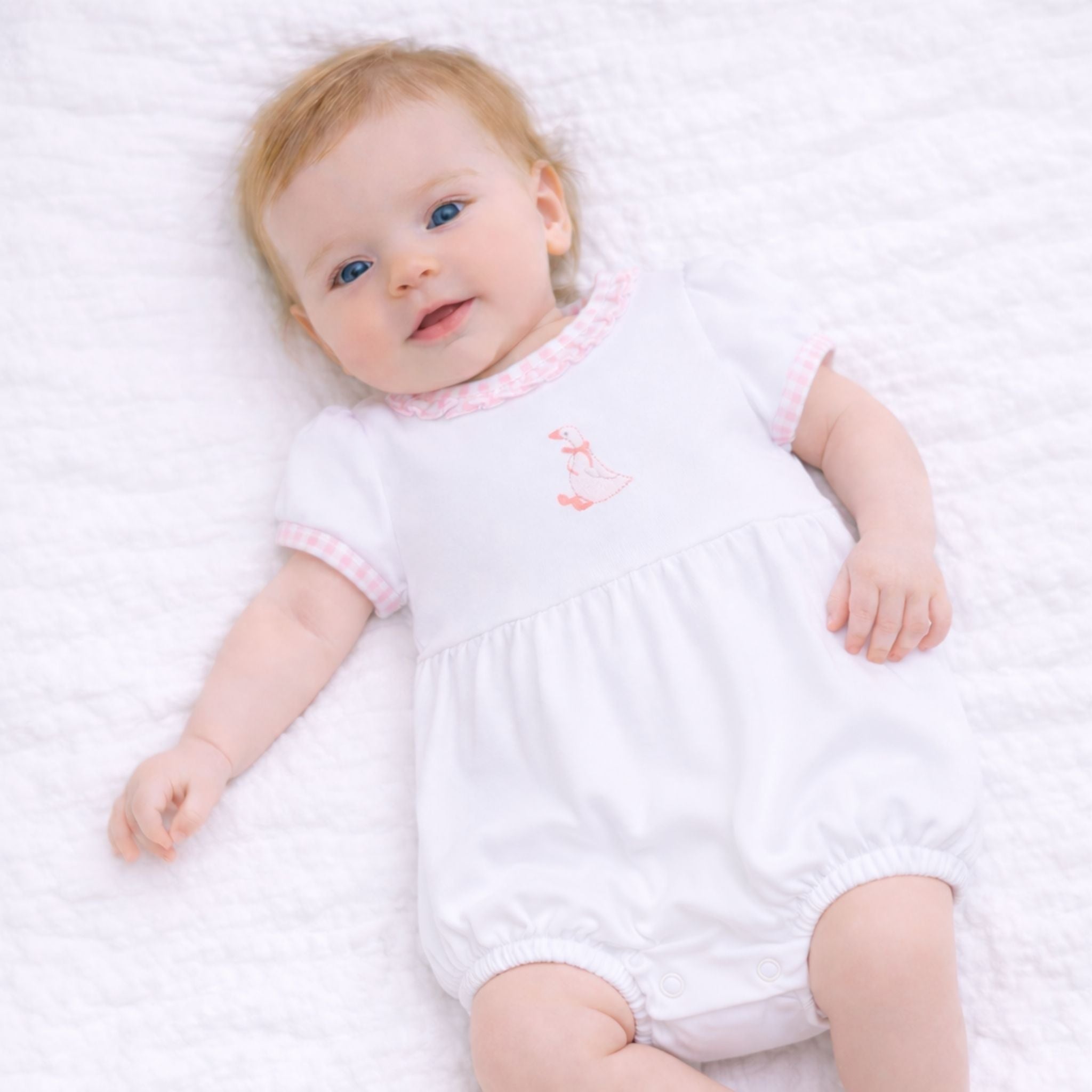 Silly Goose Ruffle Bubble - Pink - Magnolia BabyBubble