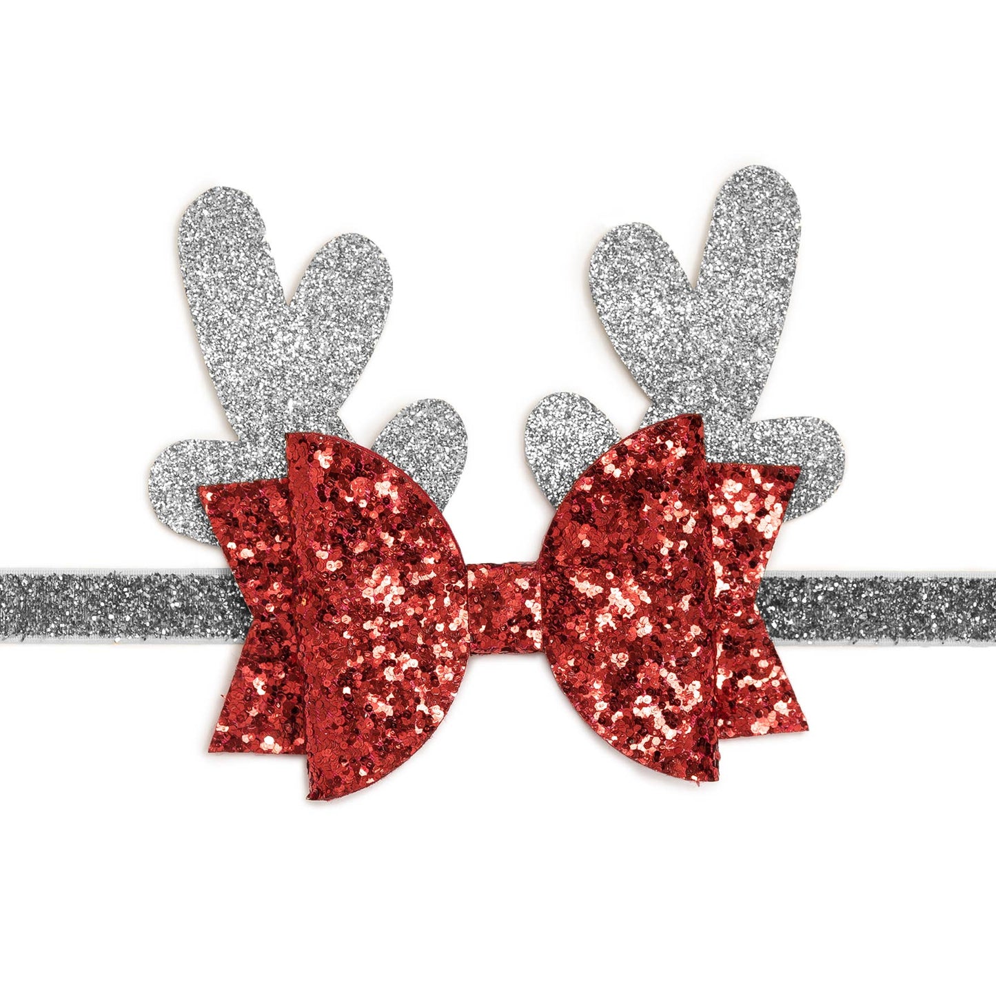 Silver Reindeer Headband - Magnolia BabyHeadband