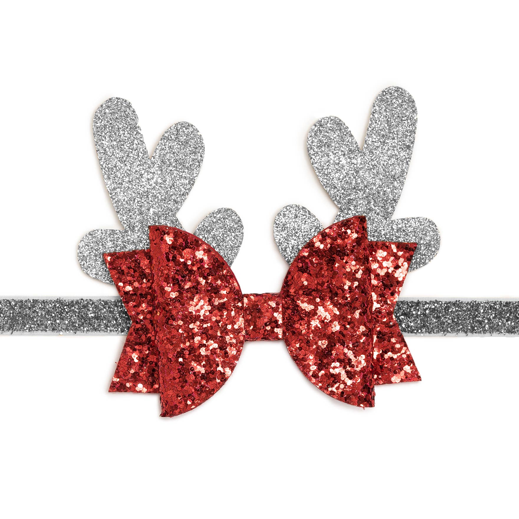 Silver Reindeer Headband - Magnolia BabyHeadband