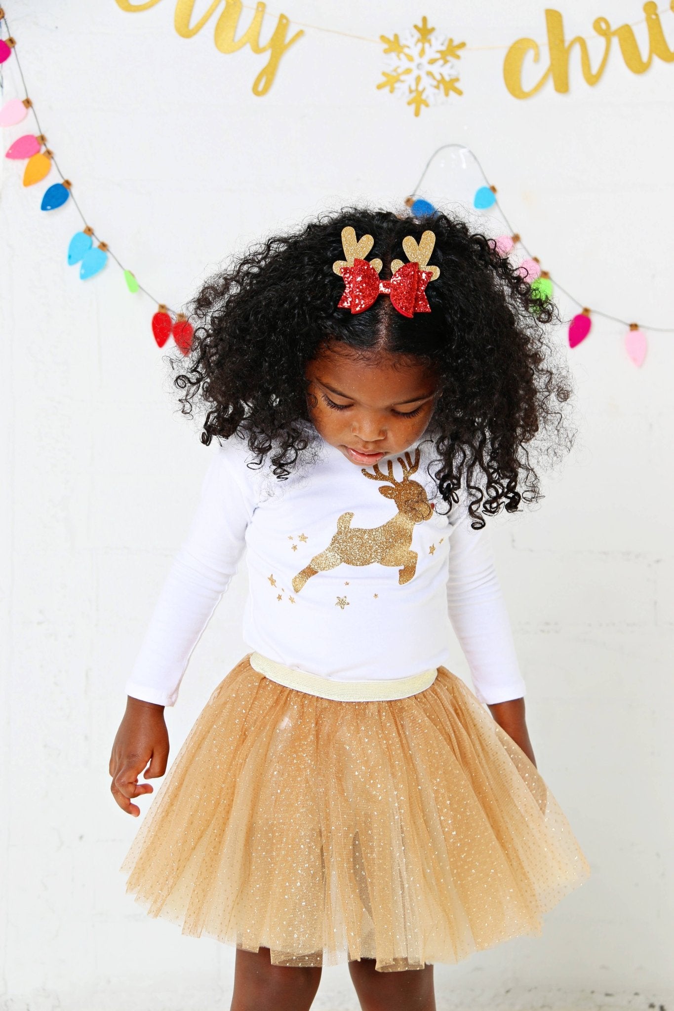 Silver Reindeer Headband - Magnolia BabyHeadband