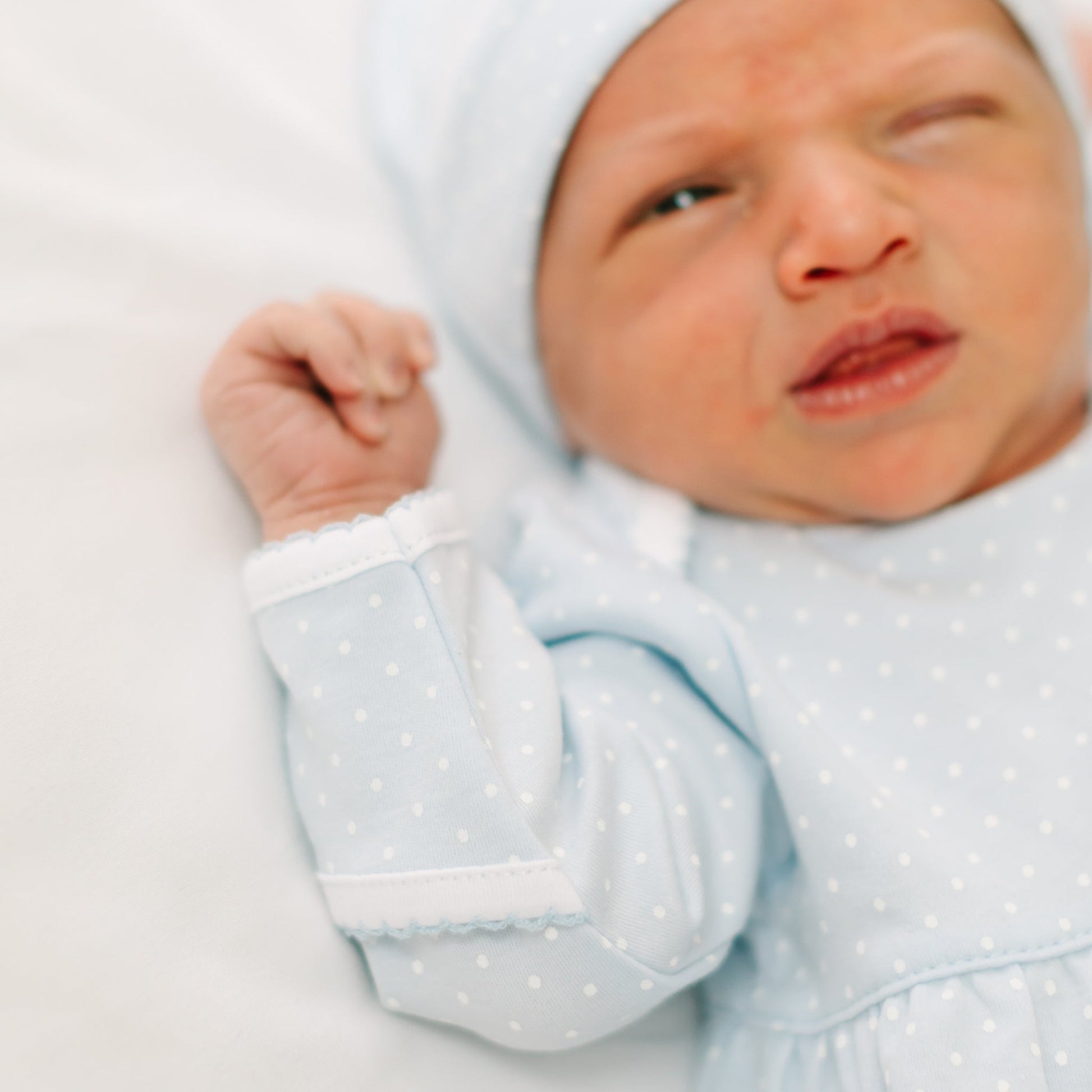 Simply Sweet Gathered Gown - Light Blue - Magnolia BabyGown