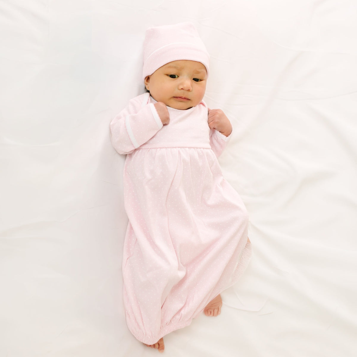 Simply Sweet Gathered Gown - Pink - Magnolia BabyGown