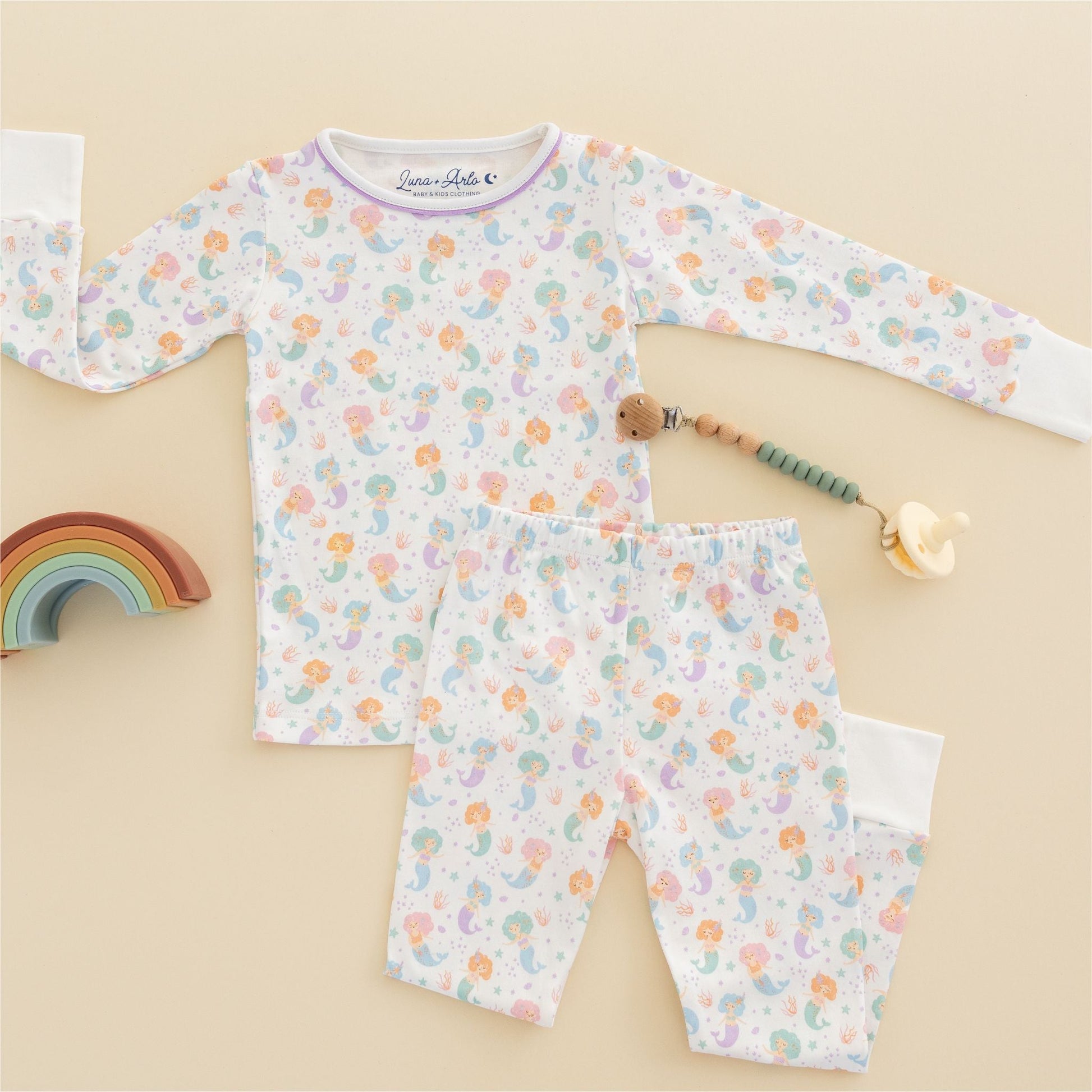 Sirena Long Pajamas by Luna & Arlo - Magnolia BabyLong Pajamas