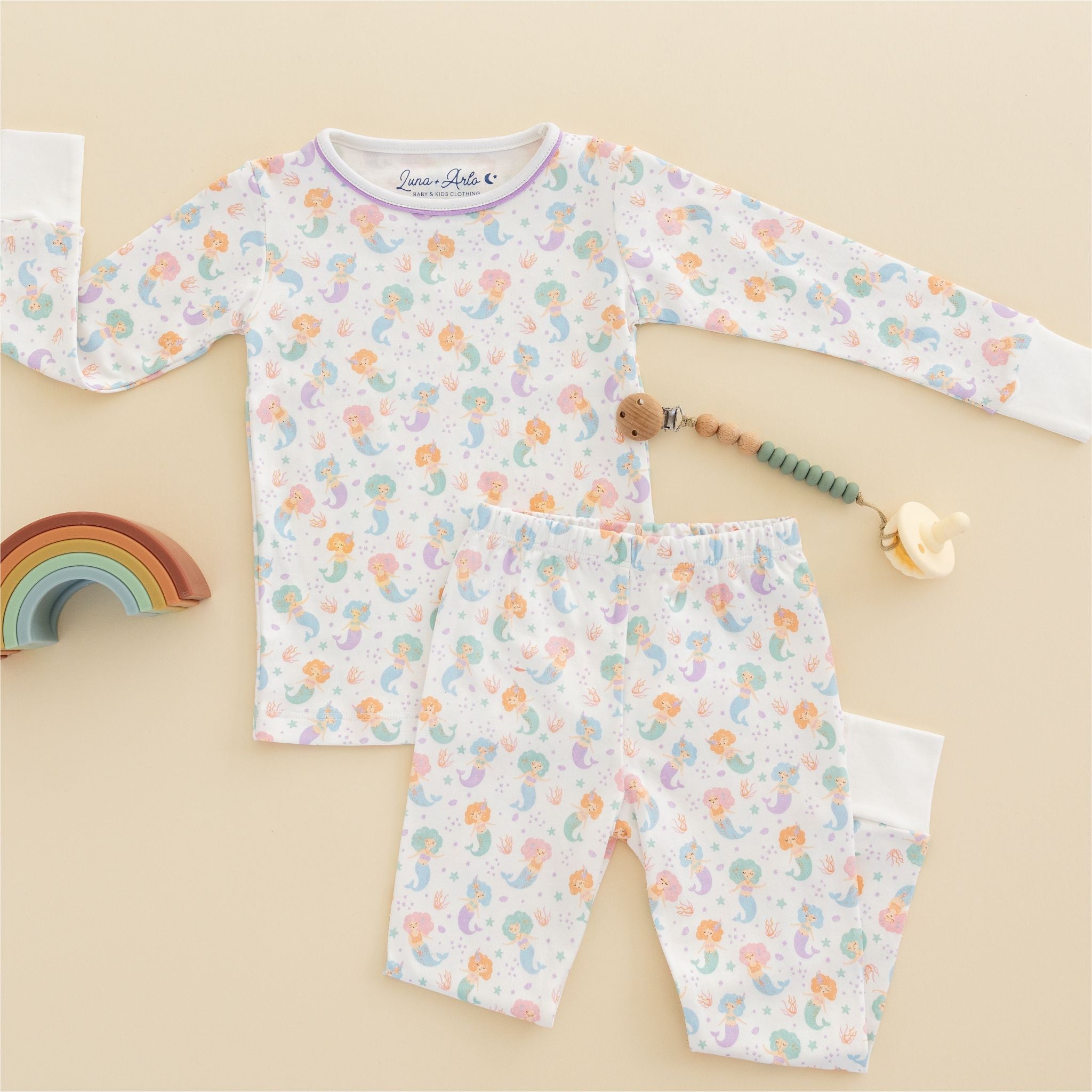 Sirena Long Pajamas by Luna & Arlo - Magnolia BabyLong Pajamas