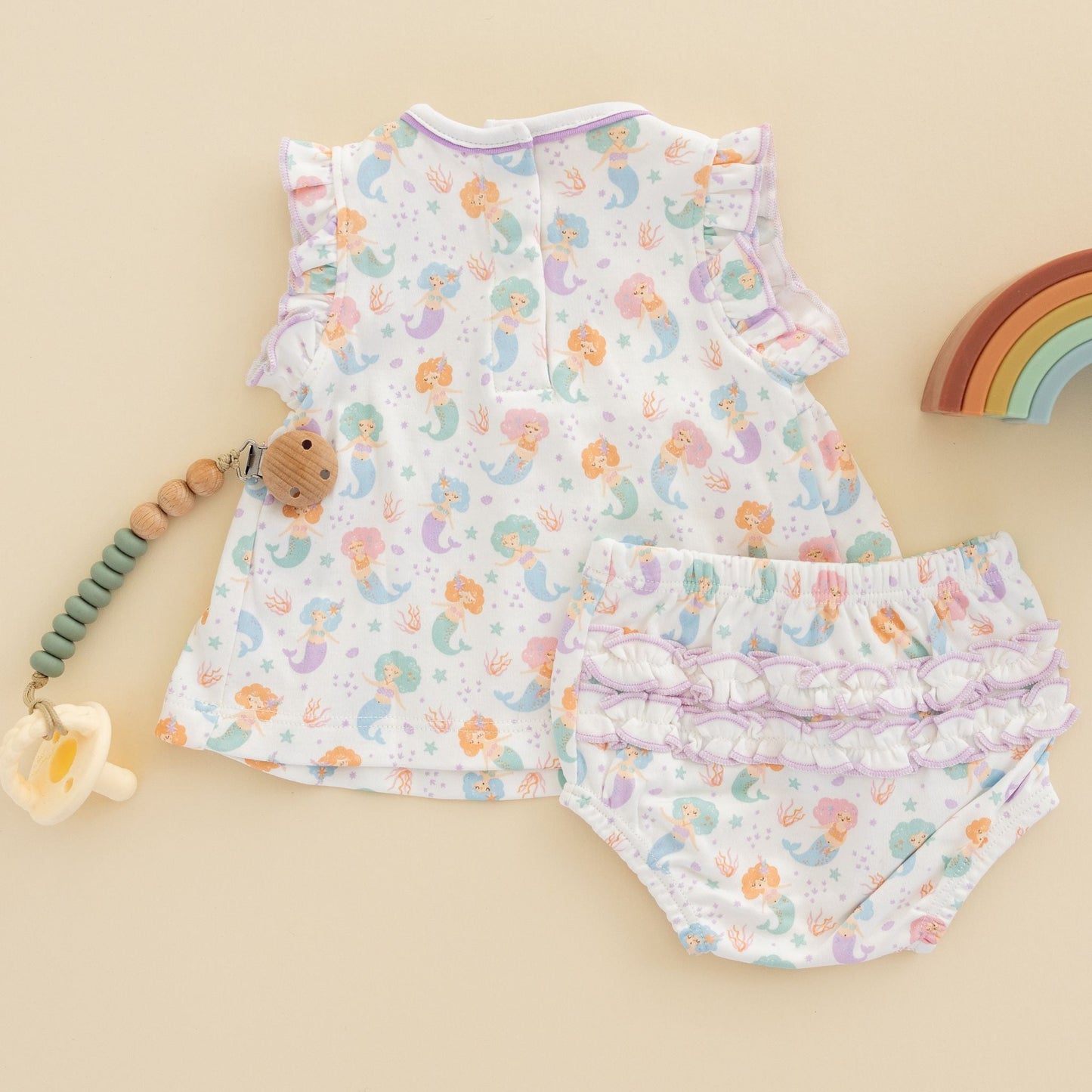 Sirena Ruffle Diaper Cover Set by Luna & Arlo - Magnolia BabyDiaper Cover