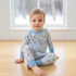 Ski Buddies Long Pajamas - Light Blue - Magnolia BabyLong Pajamas