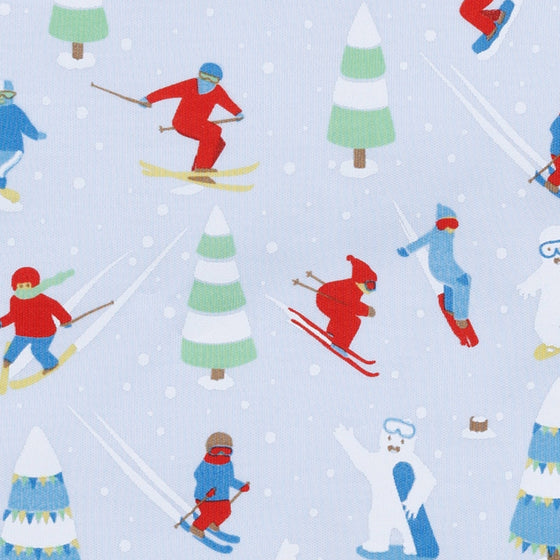 Ski Buddies Zip Pajamas - Light Blue - Magnolia BabyZipper Pajamas