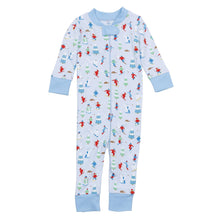  Ski Buddies Zip Pajamas - Light Blue - Magnolia BabyZipper Pajamas