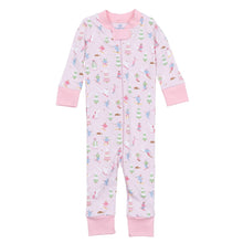  Ski Buddies Zip Pajamas - Pink - Magnolia BabyZipper Pajamas