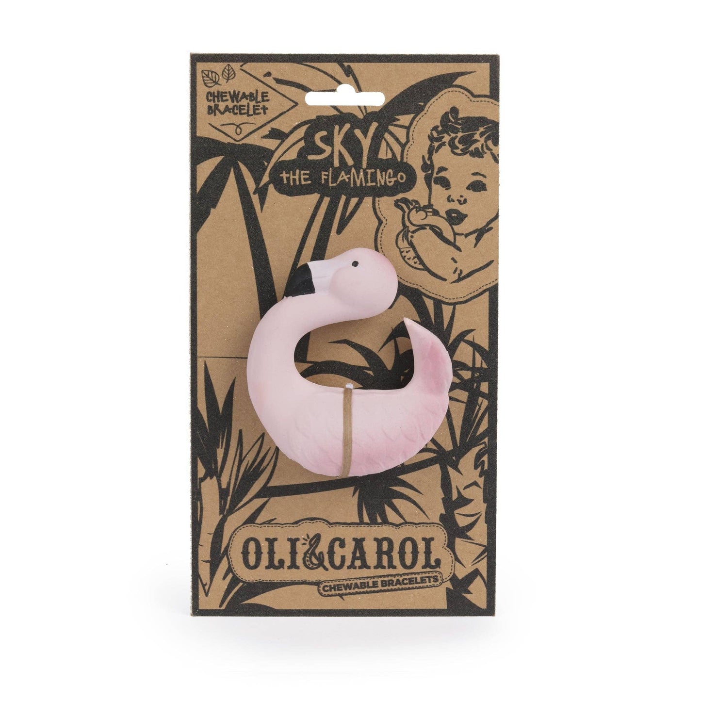 Sky the Flamingo Teether - Magnolia BabyTeether