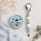Classic Sky Vanilla Pacifier Clip Set