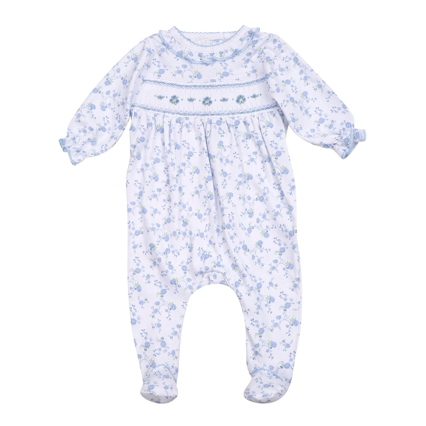 Skylar's Classics Smocked Footie - Magnolia BabyFootie