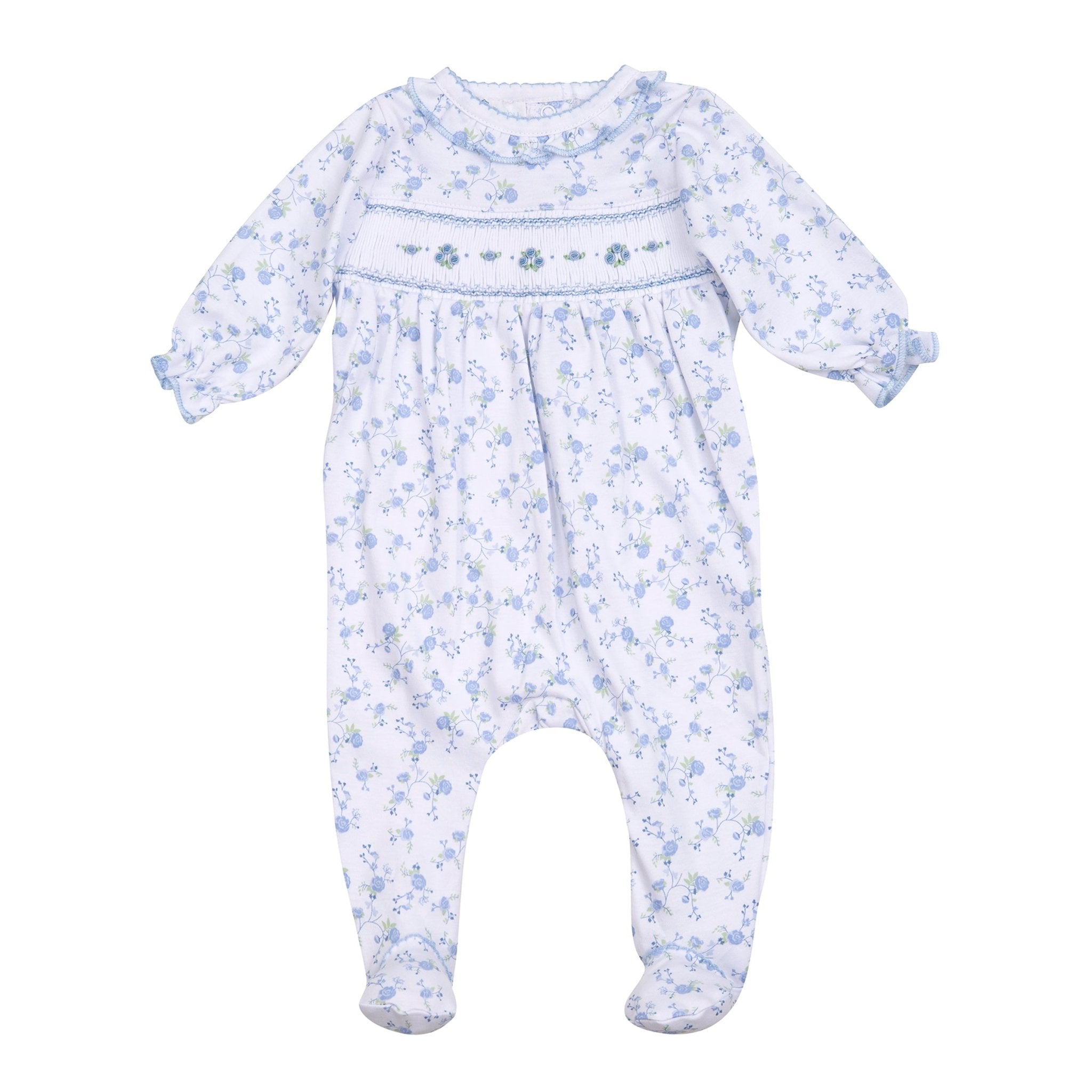 Skylar's Classics Smocked Footie - Magnolia BabyFootie