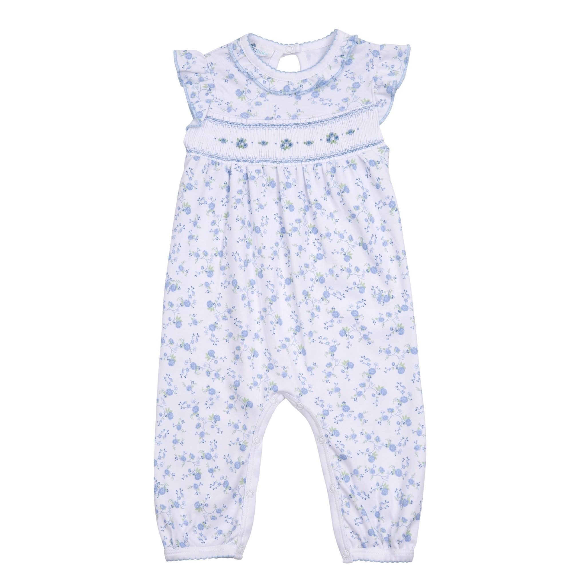 Skylar's Classics Smocked Playsuit - Magnolia BabyPlaysuit