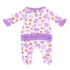 Slumber Party! Print Ruffle Footie - Magnolia BabyFootie