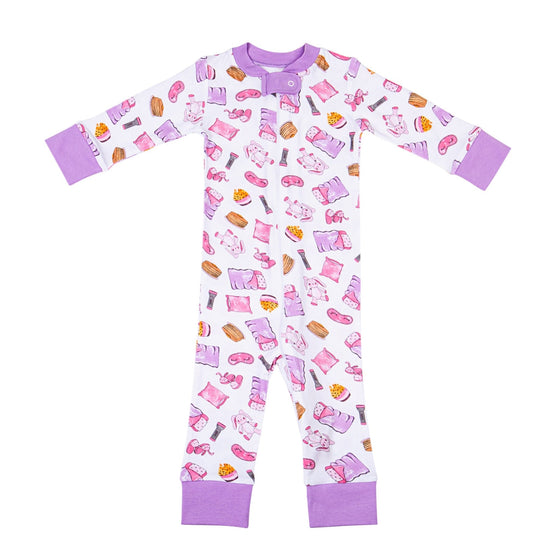 Slumber Party! Zip Pajamas - Magnolia BabyZipper Pajamas