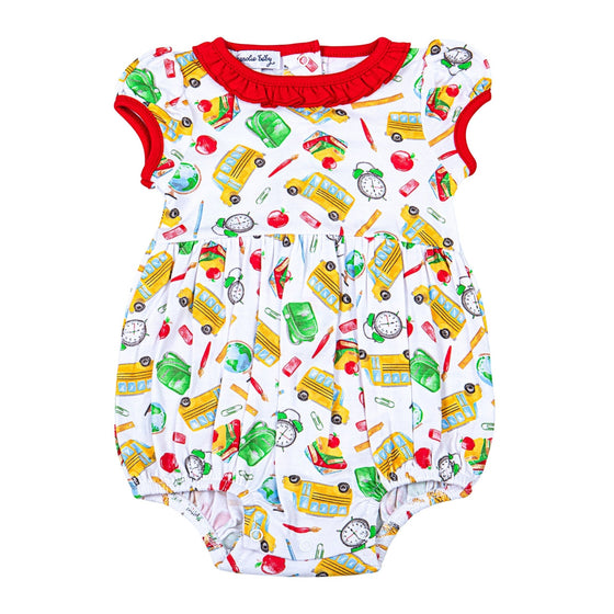 Smarty Pants Print Girl Bubble - Magnolia BabyBubble