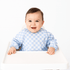Smock Bib for Baby & Toddler Long Sleeve (Blue Checkers) - Magnolia BabyBib