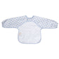 Smock Bib for Baby & Toddler Long Sleeve (Blue Checkers) - Magnolia BabyBib