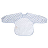 Smock Bib for Baby & Toddler Long Sleeve (Blue Checkers) - Magnolia BabyBib