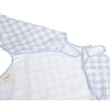 Smock Bib for Baby & Toddler Long Sleeve (Blue Checkers) - Magnolia BabyBib