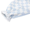 Smock Bib for Baby & Toddler Long Sleeve (Blue Checkers) - Magnolia BabyBib