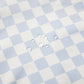 Smock Bib for Baby & Toddler Long Sleeve (Blue Checkers) - Magnolia BabyBib