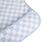 Smock Bib for Baby & Toddler Long Sleeve (Blue Checkers) - Magnolia BabyBib