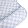Smock Bib for Baby & Toddler Long Sleeve (Blue Checkers) - Magnolia BabyBib