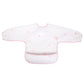 Smock Bib for Baby & Toddler Long Sleeve (Pink Flowers) - Magnolia BabyBib