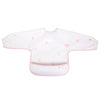 Smock Bib for Baby & Toddler Long Sleeve (Pink Flowers) - Magnolia BabyBib